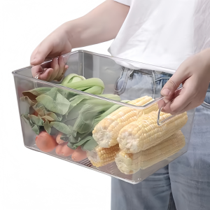 Transparent Refrigerator Storage Container with Lid